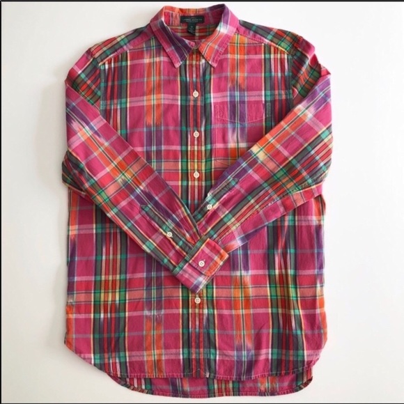 Ralph Lauren Jeans Co. Pink Southwest Plaid Shirt - Picture 2 of 2